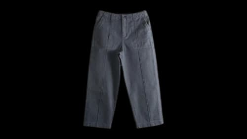 The Elder Statesman Herringbone Carpenter Pant Twilight