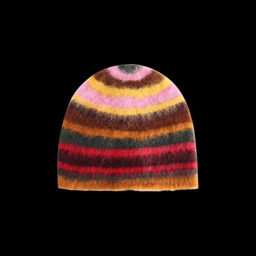 The Elder Statesman Thistle Pacific Stripe Beanie 'Multicolor'