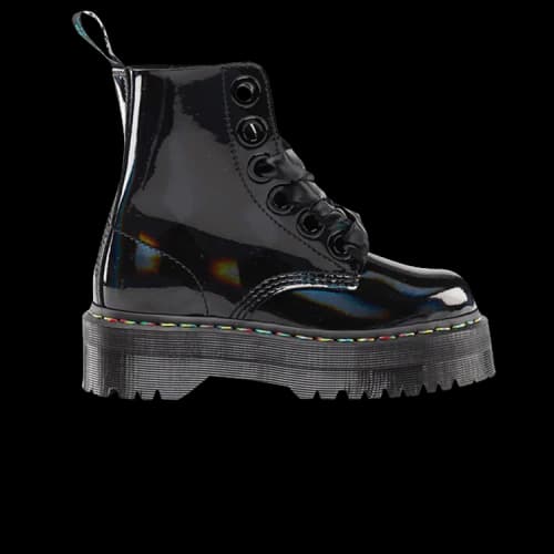 Dr. Martens Molly Rainbow Patent 'Black' (Women's)
