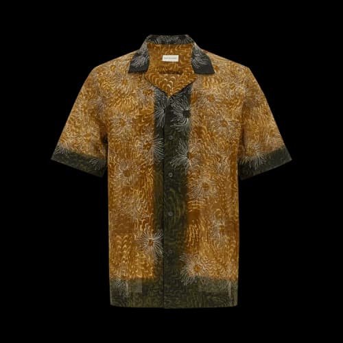 Dries Van Noten Carltone Embroidered Shirt 'Bronze'