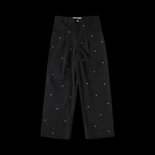 Song for the Mute Metal Bead Boyfriend Jeans 'Black'