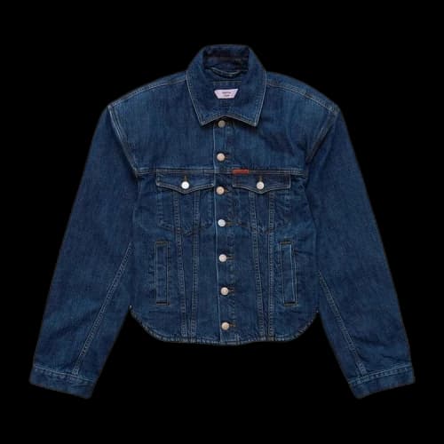 Martine Rose Extreme Shoulder Denim Jacket 'Blue'