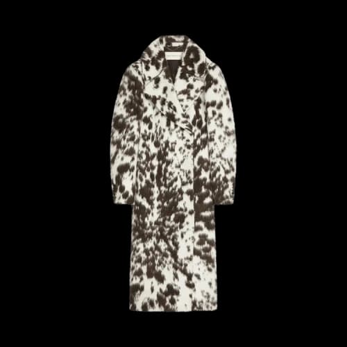 Dries Van Noten Spotted Belted Coat 'Brown'