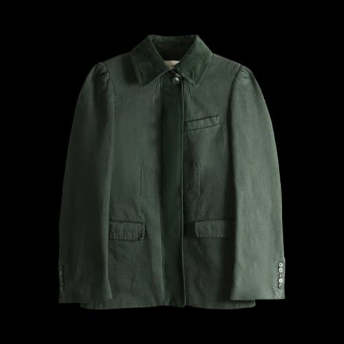 Dries Van Noten Dyed Denim Jacket 'Petrol'