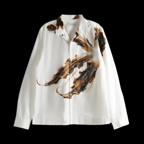 Dries Van Noten Carlty Embellished Shirt 'Tan'