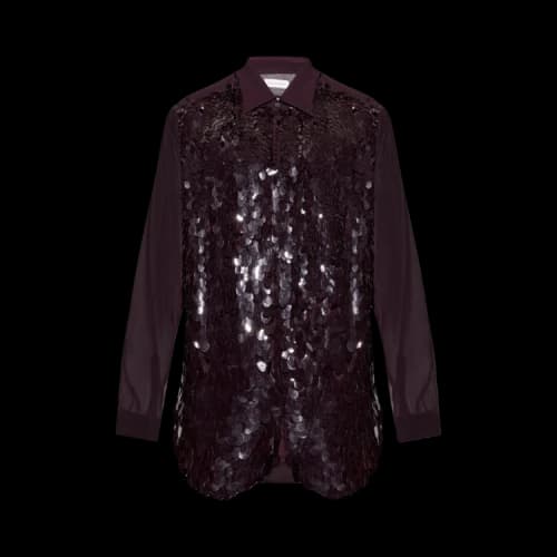 Dries Van Noten Curles Emb Shirt 'Burgundy'