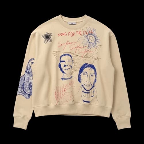 Song for the Mute Sketchbook Relaxed Pullover 'Ivory'
