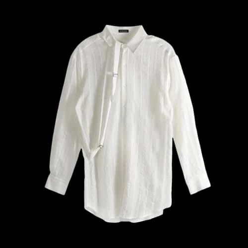 Ann Demeulemeester Ebba Comfort Shirt With Adjustable Strap 'Natural White'