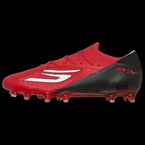 Skechers SKX_2 AG Artificial Ground Artificial Turf Slip Resistant Rebound Soccer Shoes Unisex Black Red
