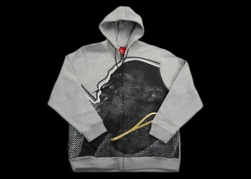 Jordan Icon Face Hoodie Jacket Grey