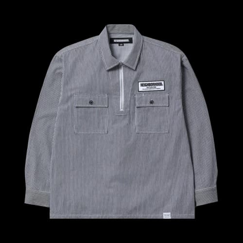 Neighborhood Classic Work Long-Sleeve Pullover Shirt 'Indigo'