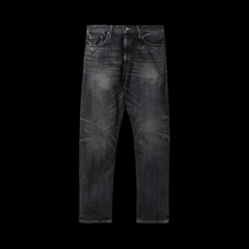 Neighborhood Washed Denim Mid Pants 'Black'