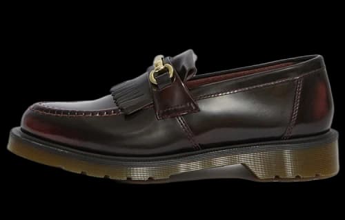 Dr. Martens Adrian Snaffle Smooth Leather Kiltie Loafer 'Cherry Red Arcadia'