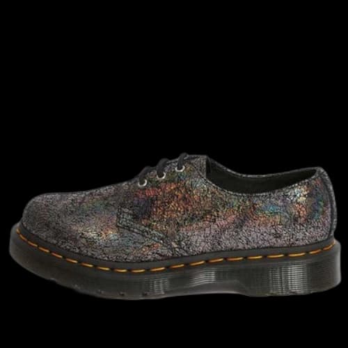 Dr. Martens 1461 Metallic JK 'Gunmetal Iridescent Crackle' (Women's)