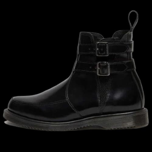Dr. Martens Flora Polished Smooth Chelsea Boots Black (Women's)