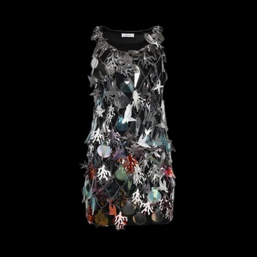 Rabanne Robe Short Dress 'Silver'