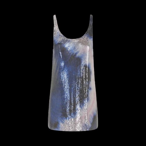 Rabanne Haut Tank Top 'Blue Tie-Dye'
