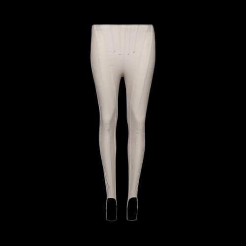 Mugler Footrest Leggings 'Cement'