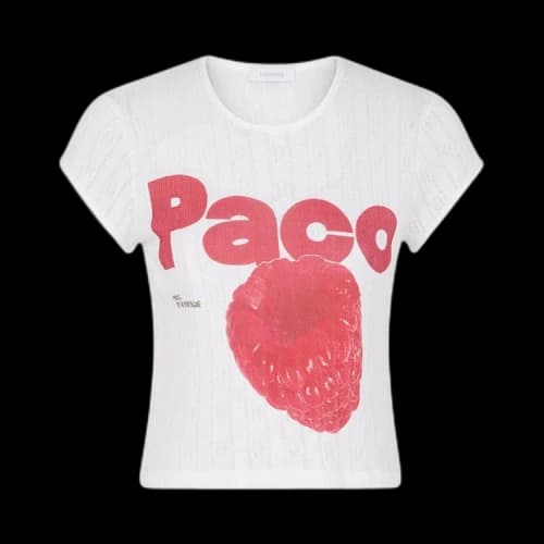 Rabanne Cropped T-Shirt 'White'