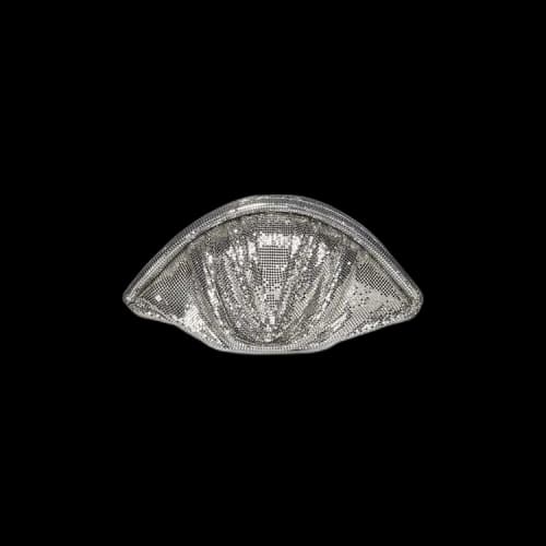 Rabanne Mesh Pochette Large Evening Clutch 'Silver'