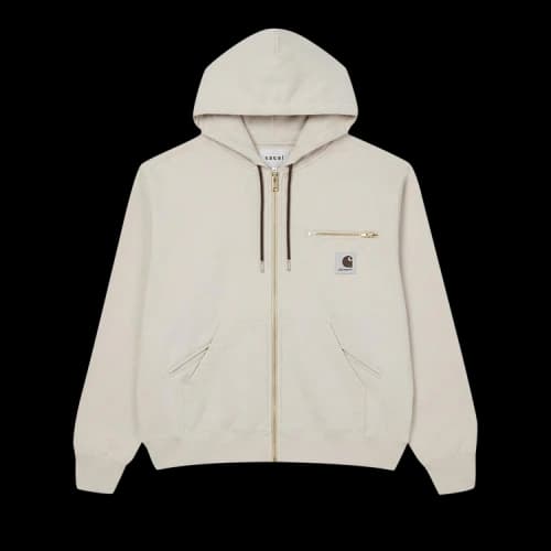 Sacai x Carhartt WIP Cotton Jersey Hoodie 'Ivory'