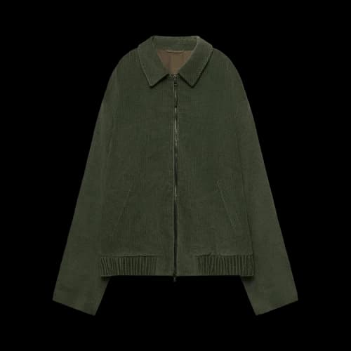 The Elder Statesman Waffle Cord Bomber 'Cypress'