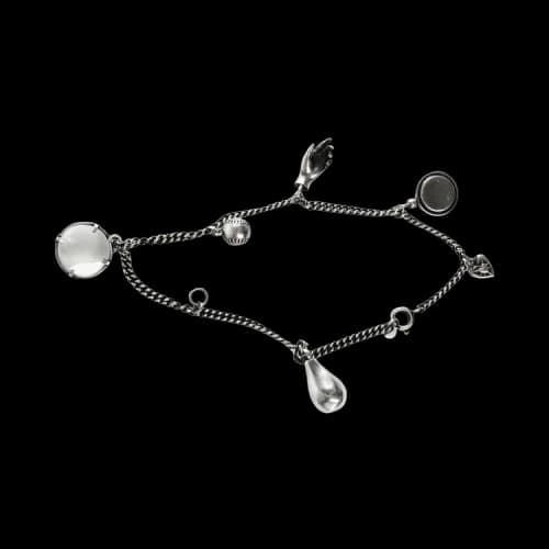 Ann Demeulemeester Nico Charm 'Antique Silver'