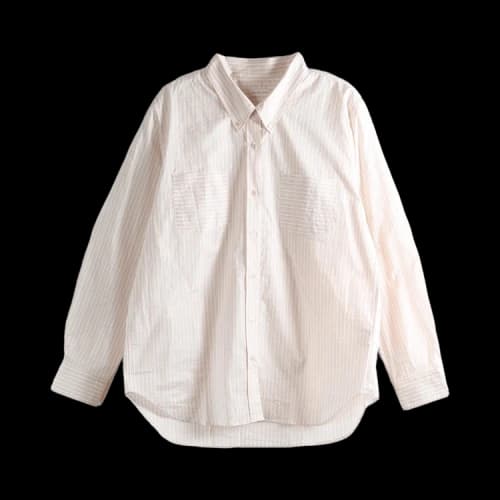 Dries Van Noten Women's Washed Striped Shirt Light Pink