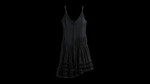 Dries Van Noten Women's Lightweight Stretch Dress Black
