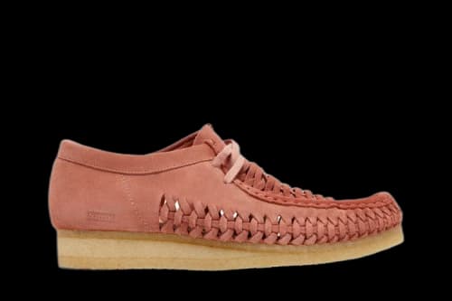 Clarks Supreme x Woven Wallabee 'Pink'