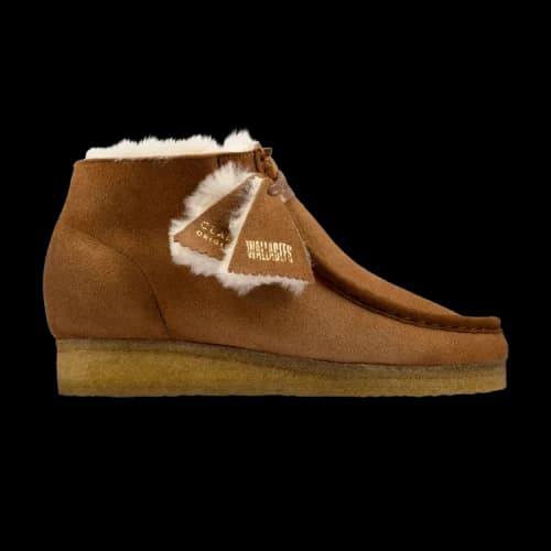 Clarks Wallabee Boot 'Tan Warmlined Leather' (Women's)
