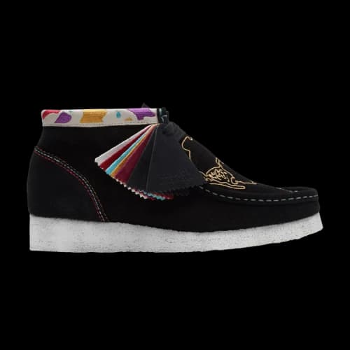Clarks Wallabee Boot 'Black Embroidery' (Women's)
