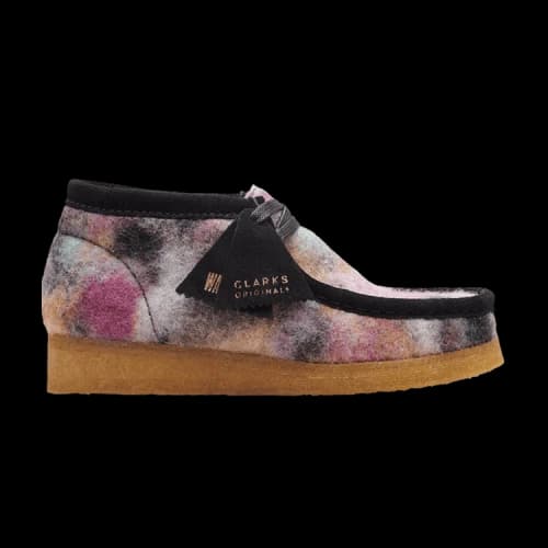 Clarks Wallabee Boot 'Black Wool Combination'