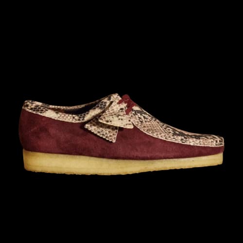 Concepts x Clarks Wallabee 'Snakeskin - Burgundy'