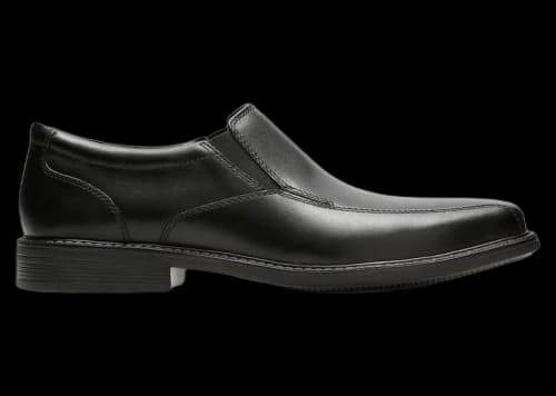Clarks Bolton Free Black Leather