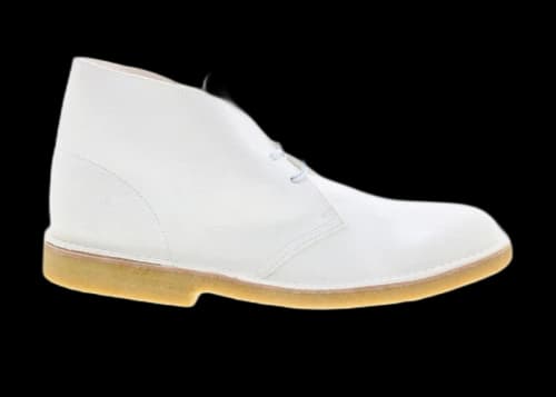 Clarks Originals Desert Boot White Suede