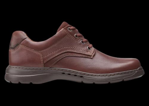 Clarks Un Brawley Pace Mahogany Leather