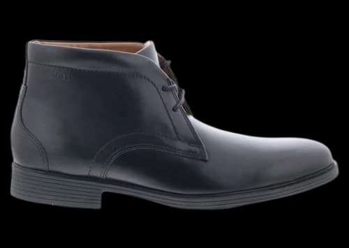 Clarks Whiddon Mid Black Leather