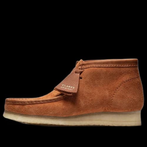 Clarks Wallabee Boots 'Tan Hairy Suede'