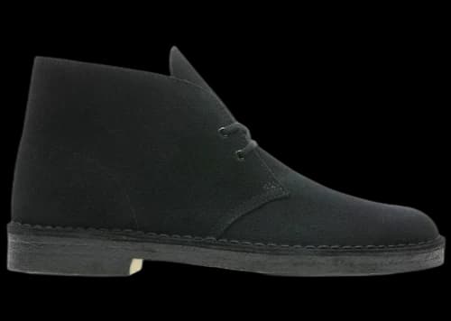 Clarks Desert Black Suede