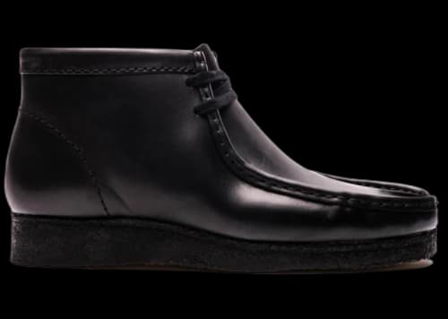 Clarks Wallabee Black Leather