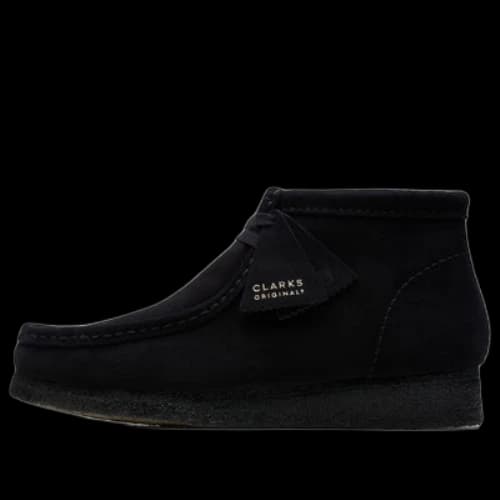 Clarks Wallabee Boots 'Black Suede'
