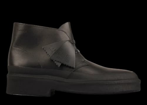 Clarks Originals Desert Galosh Black Leather