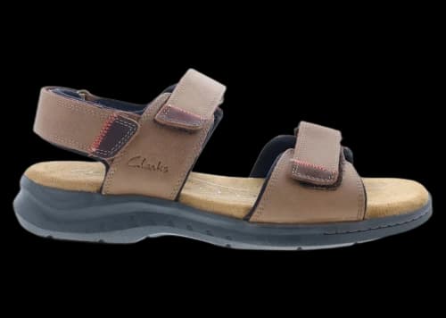 Clarks Hapsford Creek Sandals Tan Leather