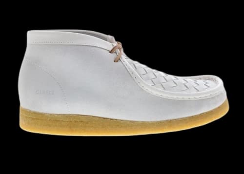 Clarks Originals Wallabee Boot White Woven