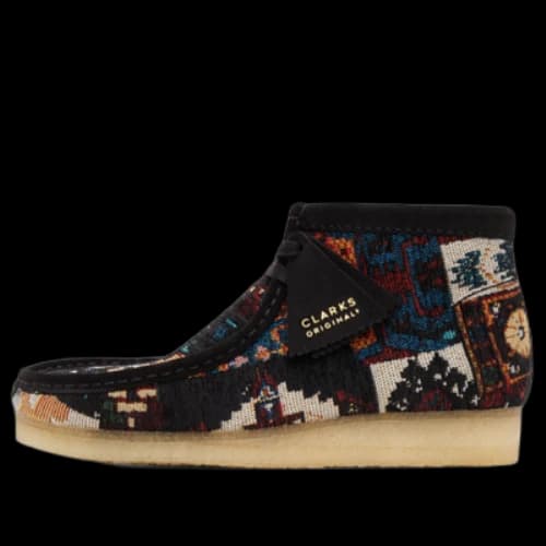 Clarks Wallabee Boots 'Black Combi'