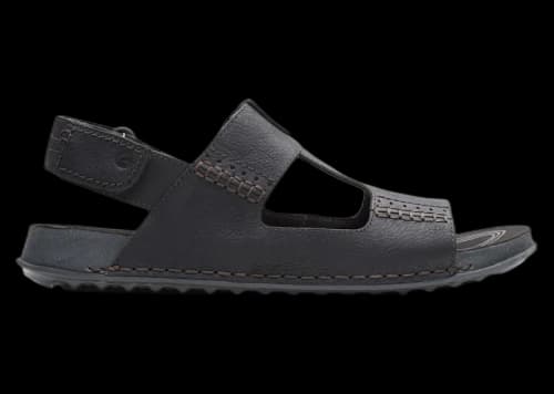 Clarks Crestview Bay Sandals Black Leather