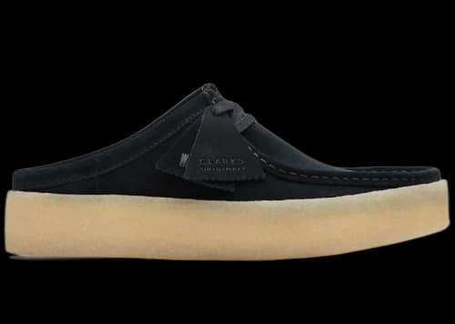 Clarks Originals Wallabee Cup Mule Black Suede