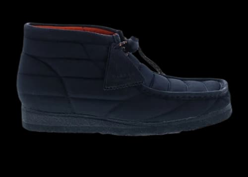 Clarks Originals Wallabee Boot Black Quilted