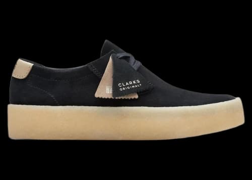 Clarks Originals Ashcott Cup Black Suede